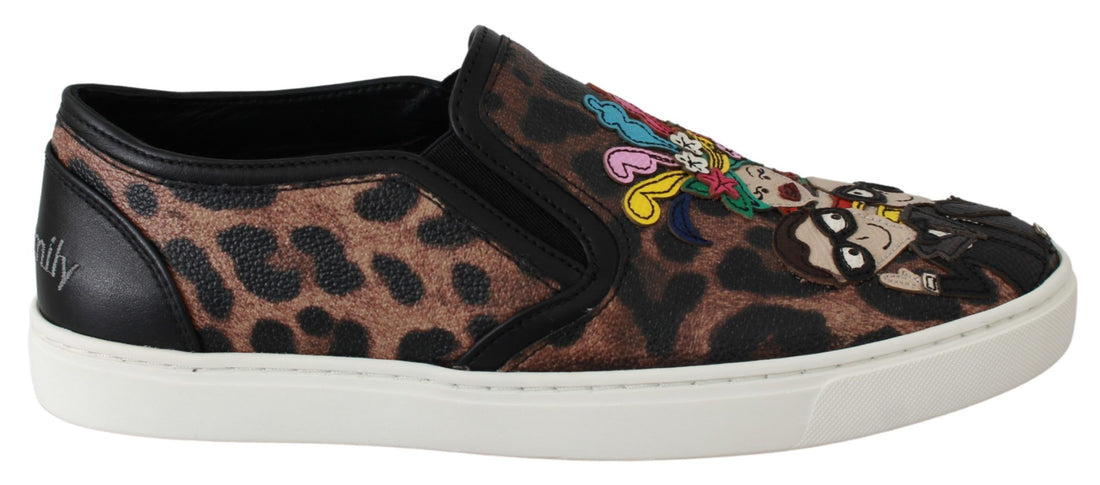 Dolce & Gabbana Leather Leopard #dgfamily Loafers Shoes - Whispers Of Wisdom Clothing