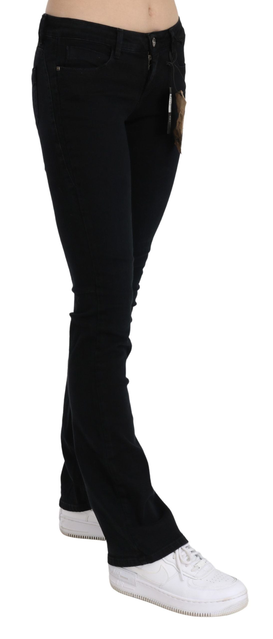 Costume National Black Low Waist Skinny Denim Cotton Jeans - Whispers Of Wisdom Clothing