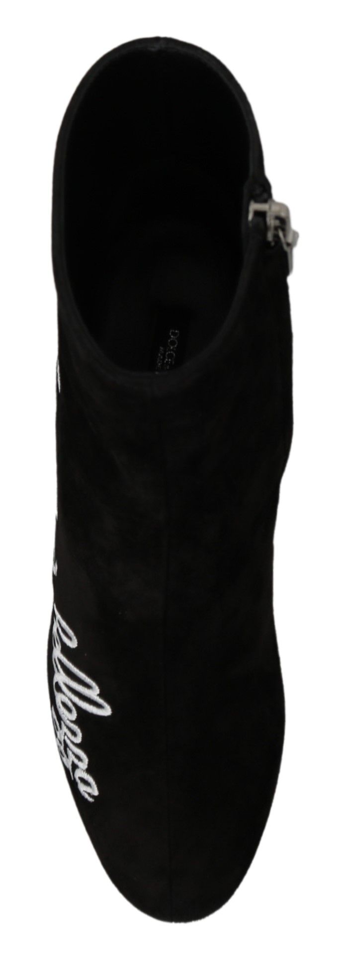 Dolce & Gabbana Black Suede L'Amore E'Bellezza Boots Shoes - Whispers Of Wisdom Clothing