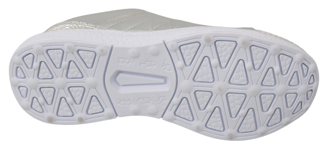Philipp Plein Gisella Silver Polyester Sneakers Shoes - Whispers Of Wisdom Clothing