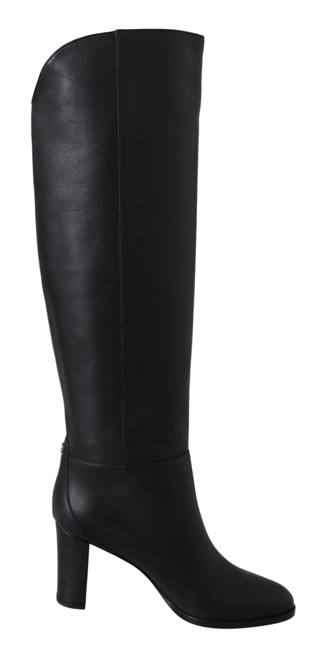 Jimmy Choo Elegant Black Calf Leather Heeled Boots - Whispers Of Wisdom Clothing
