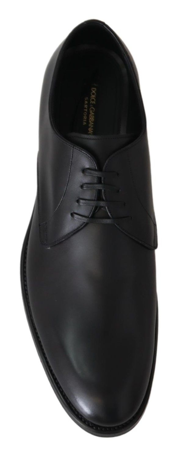 Dolce & Gabbana Black Leather SARTORIA Hand Made Shoes - Whispers Of Wisdom Clothing