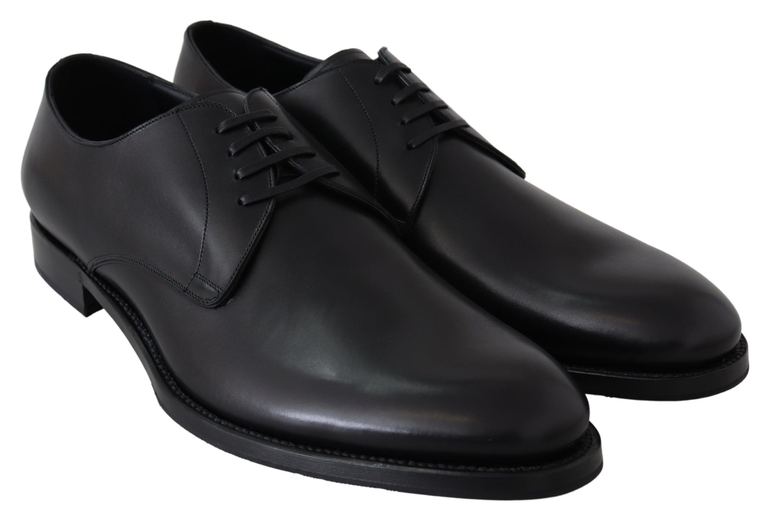 Dolce & Gabbana Black Leather SARTORIA Hand Made Shoes - Whispers Of Wisdom Clothing
