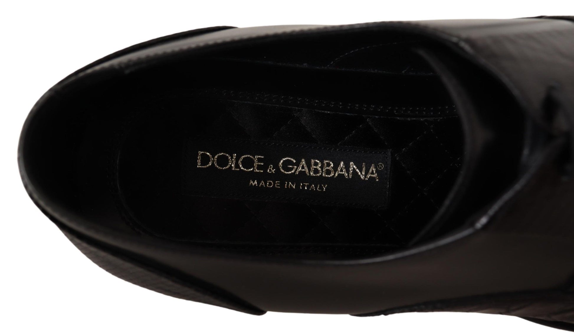 Dolce & Gabbana Black Leather Exotic Skins Formal Shoes - Whispers Of Wisdom Clothing