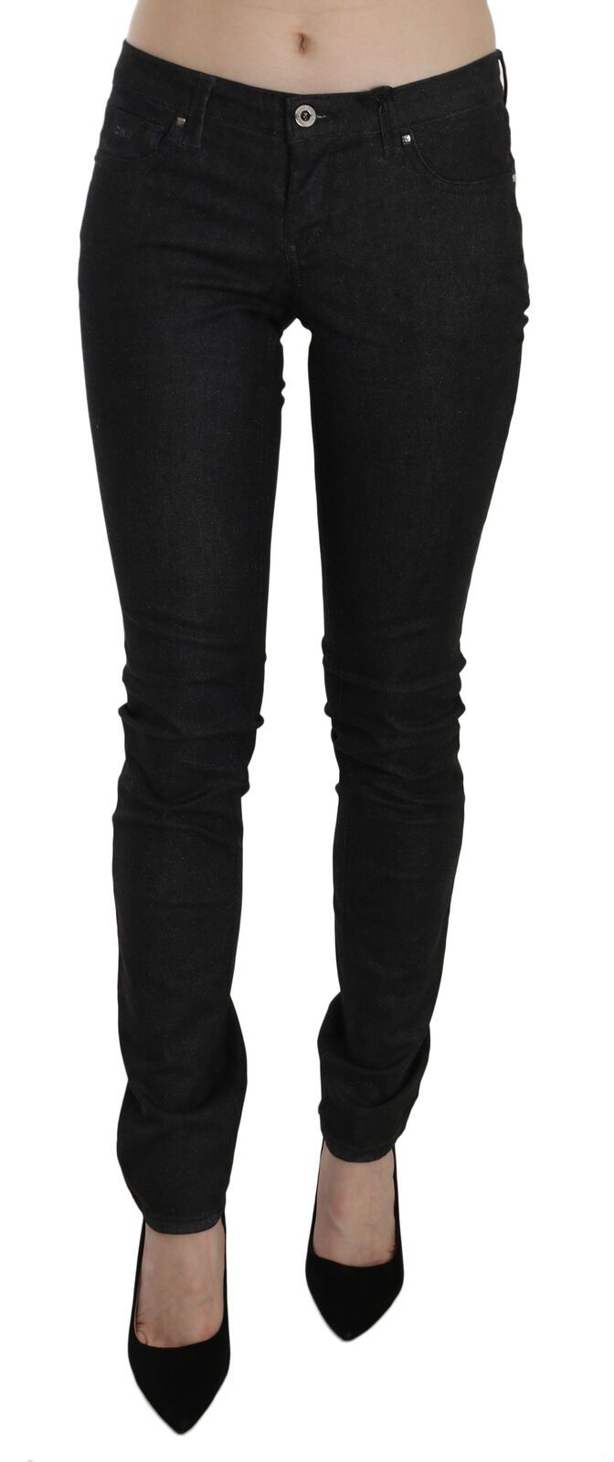 Costume National Black Low Waist Skinny Casual Denim Jeans - Whispers Of Wisdom Clothing