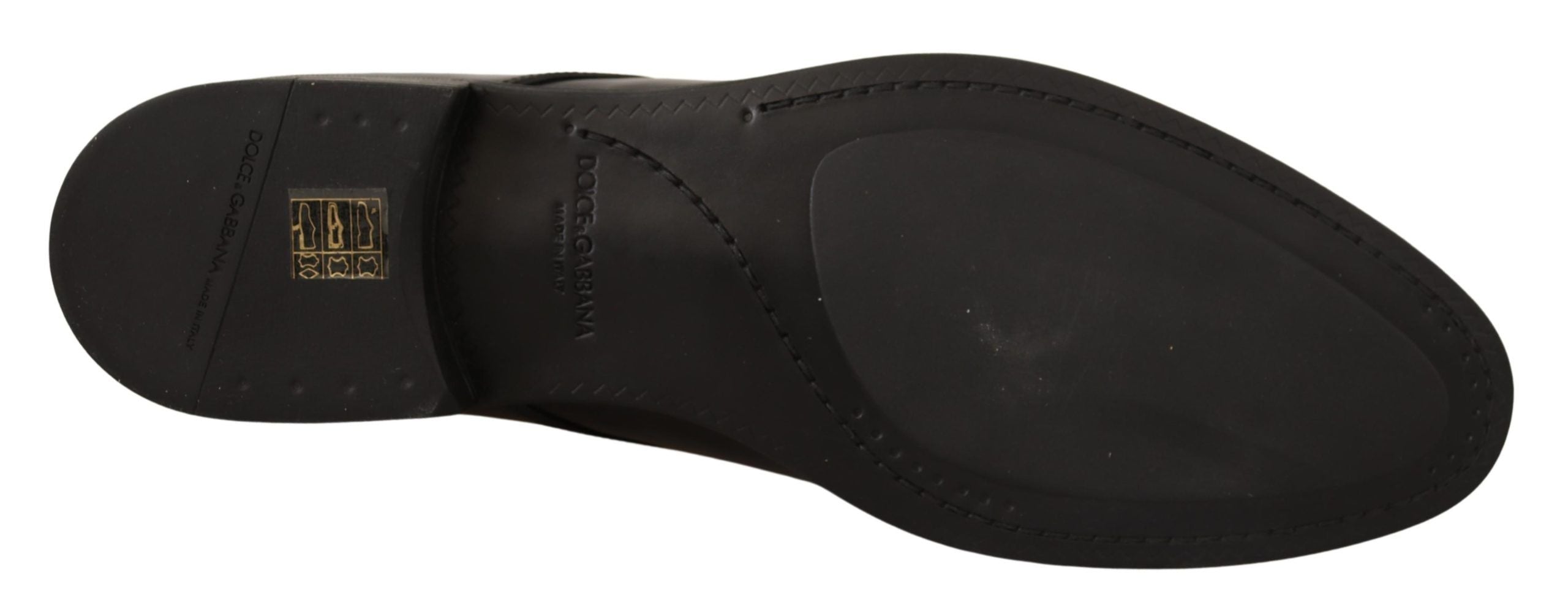 Dolce & Gabbana Black Leather Lace Up Men Dress Derby Shoes - Whispers Of Wisdom Clothing