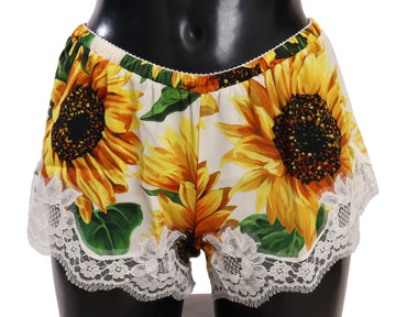 Dolce & Gabbana White Sunflower Lace Lingerie Underwear - Whispers Of Wisdom Clothing