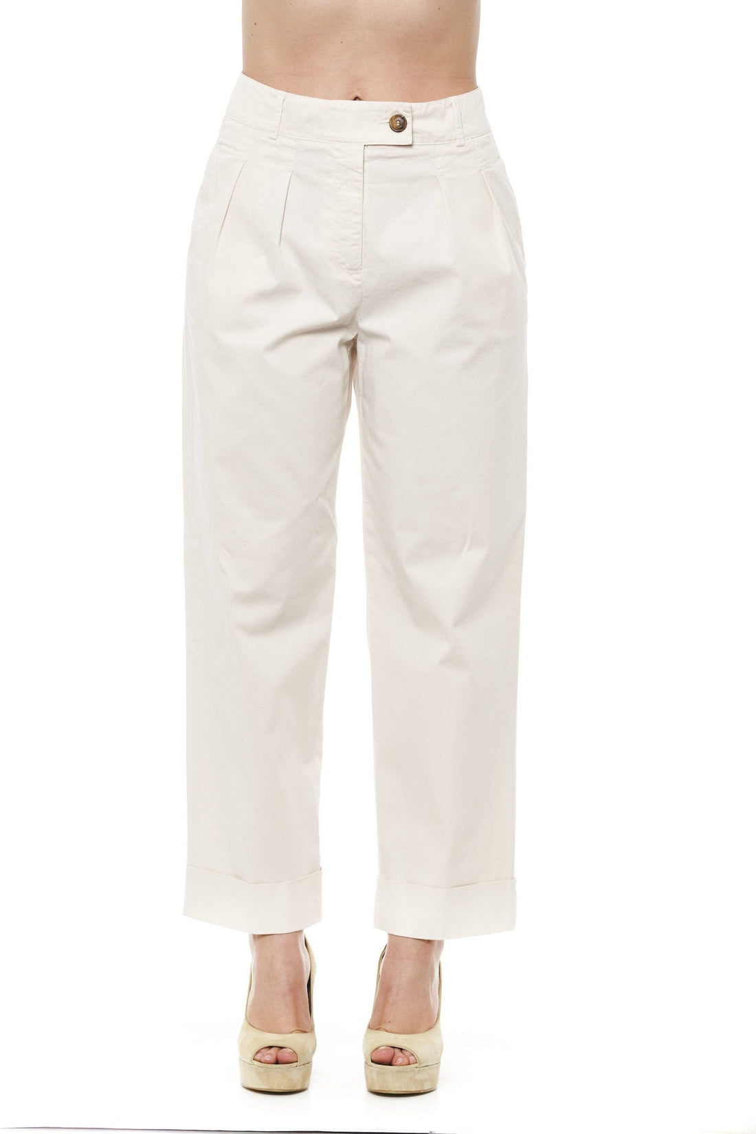 Peserico Beige Wide Palazzo Pants - Whispers Of Wisdom Clothing
