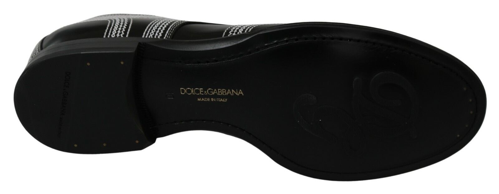 Dolce & Gabbana Black Leather Derby Formal White Lace Shoes - Whispers Of Wisdom Clothing