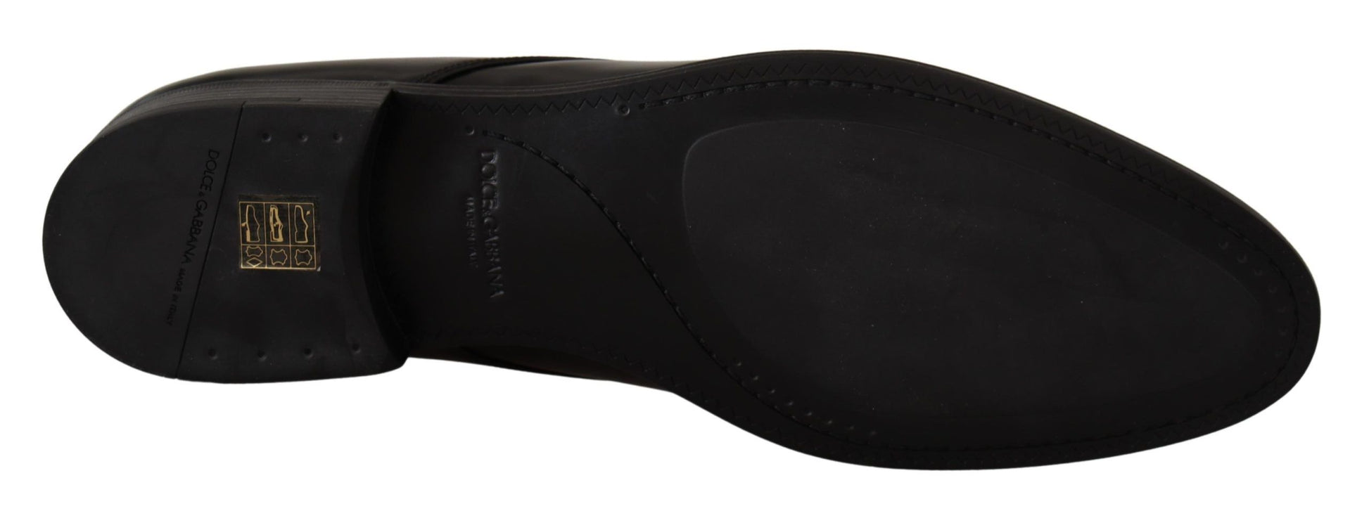 Dolce & Gabbana Black Leather Lace Up Formal Derby Shoes - Whispers Of Wisdom Clothing
