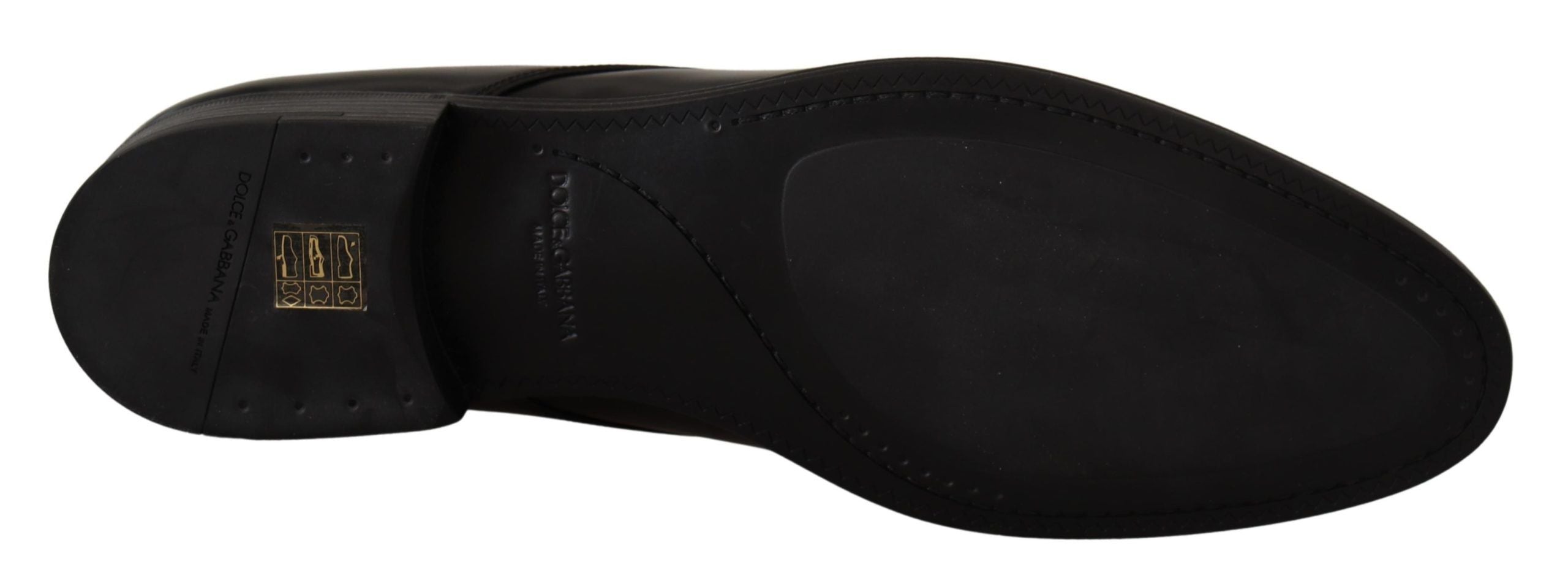 Dolce & Gabbana Black Leather Lace Up Formal Derby Shoes - Whispers Of Wisdom Clothing