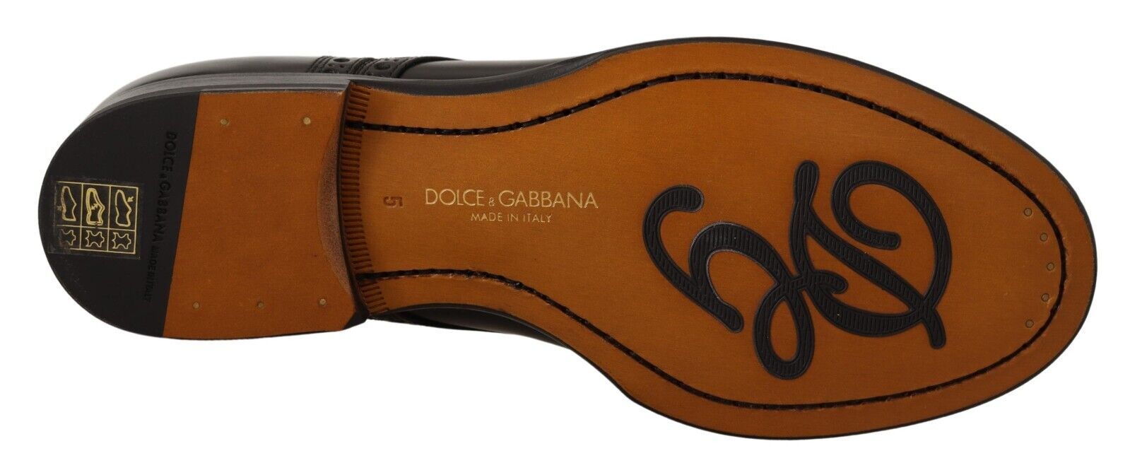 Dolce & Gabbana Black Leather Wingtip Mens Formal Derby Shoes - Whispers Of Wisdom Clothing