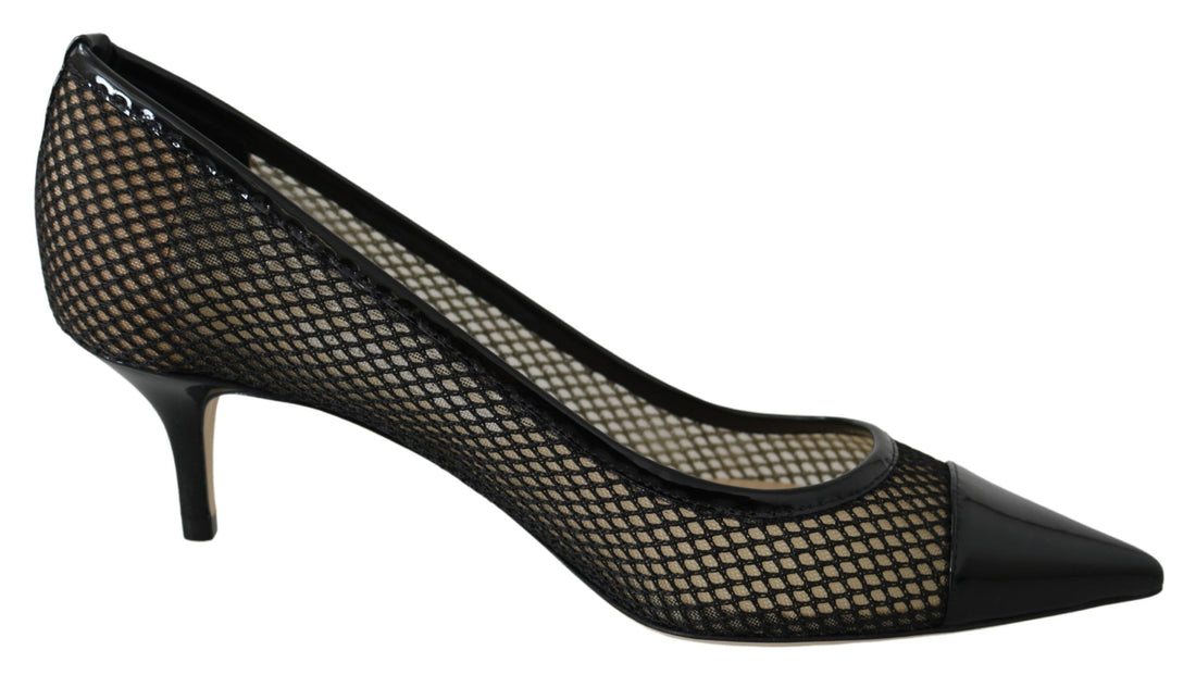 Jimmy Choo Chic Patent Mesh Pointed Pumps - Whispers Of Wisdom Clothing