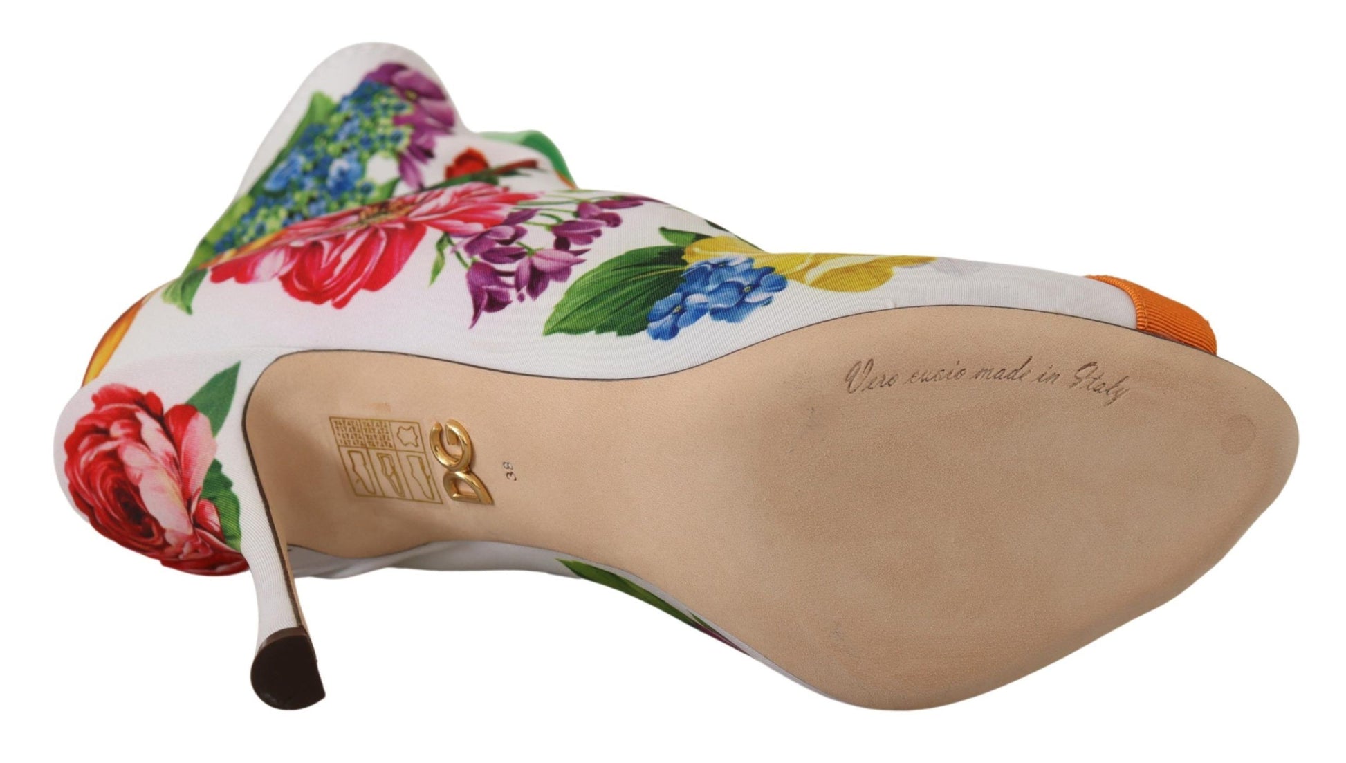 Dolce & Gabbana White Jersey Stretch Boots Open Toes Heels Shoes - Whispers Of Wisdom Clothing