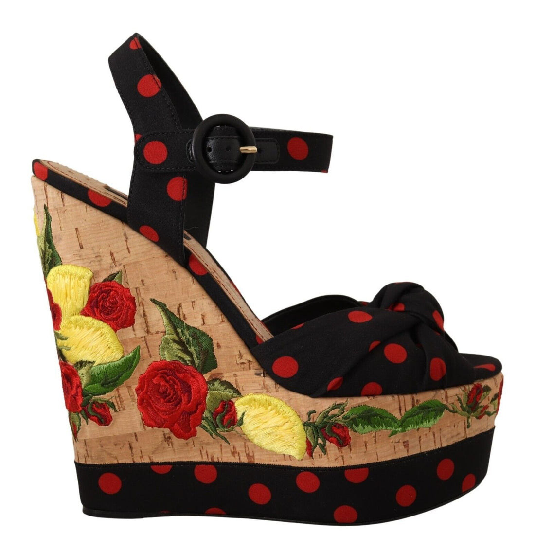 Dolce & Gabbana Multicolor Platform Wedges Sandals Charmeuse Shoes - Whispers Of Wisdom Clothing