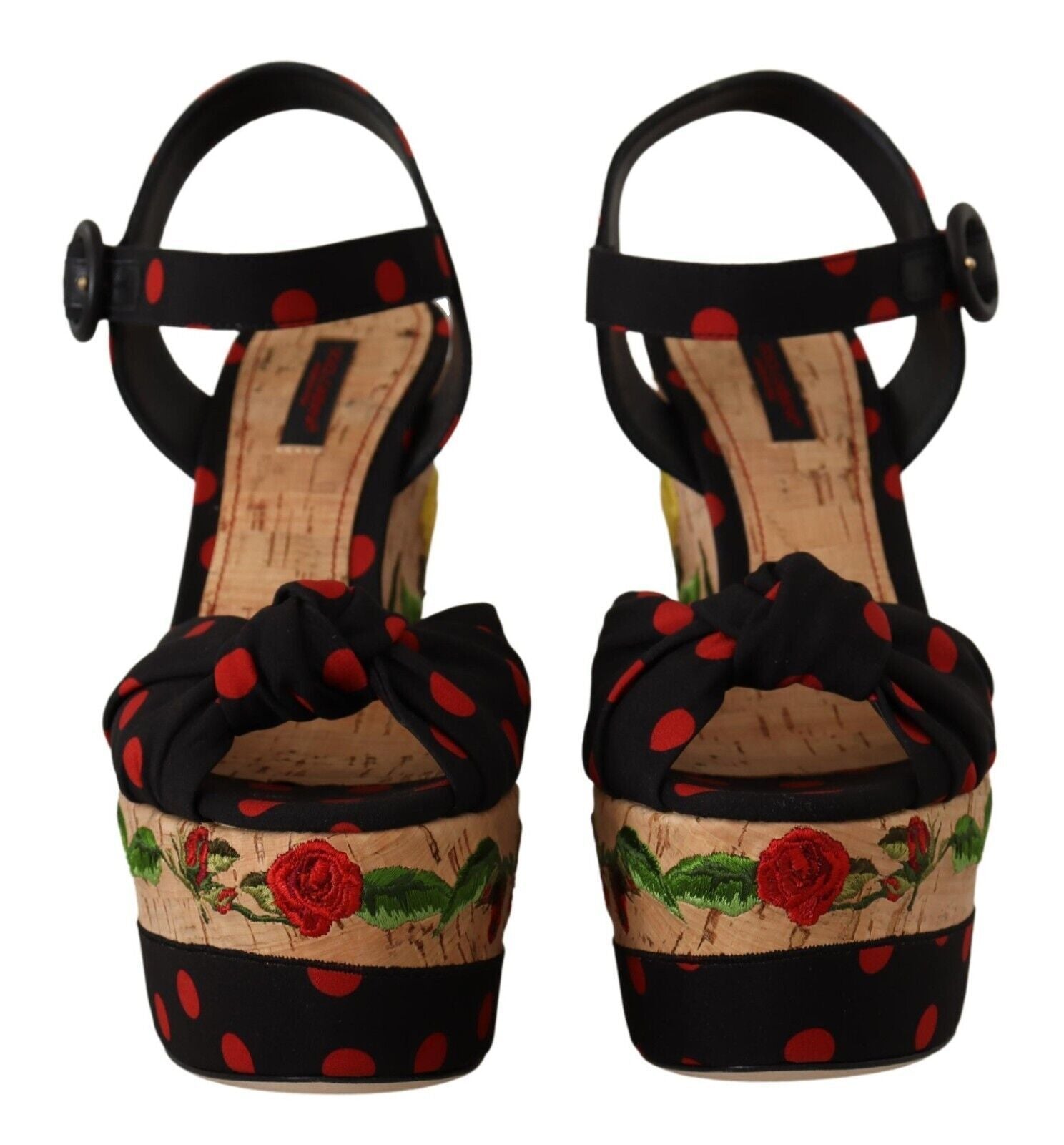 Dolce & Gabbana Multicolor Platform Wedges Sandals Charmeuse Shoes - Whispers Of Wisdom Clothing