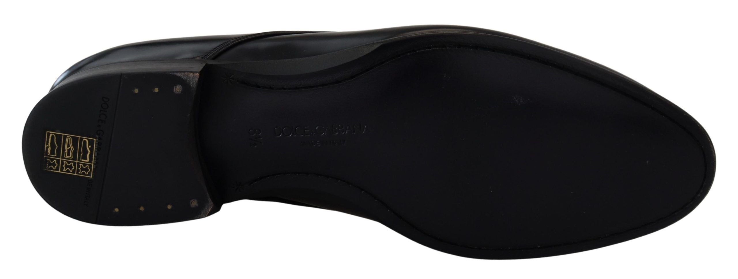 Dolce & Gabbana Black Leather Formal Dress Shoes - Whispers Of Wisdom Clothing