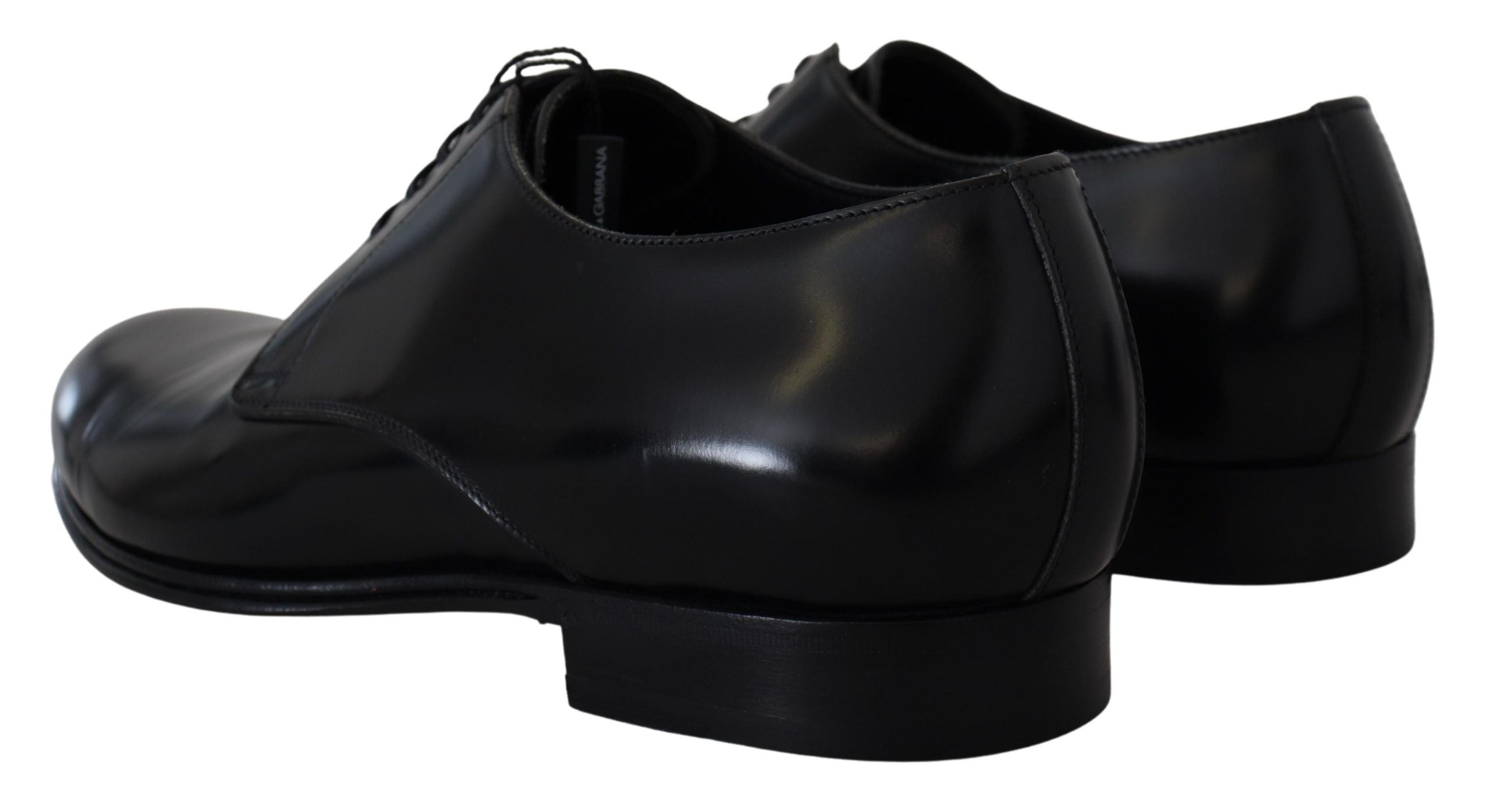 Dolce & Gabbana Black Leather Formal Dress Shoes - Whispers Of Wisdom Clothing