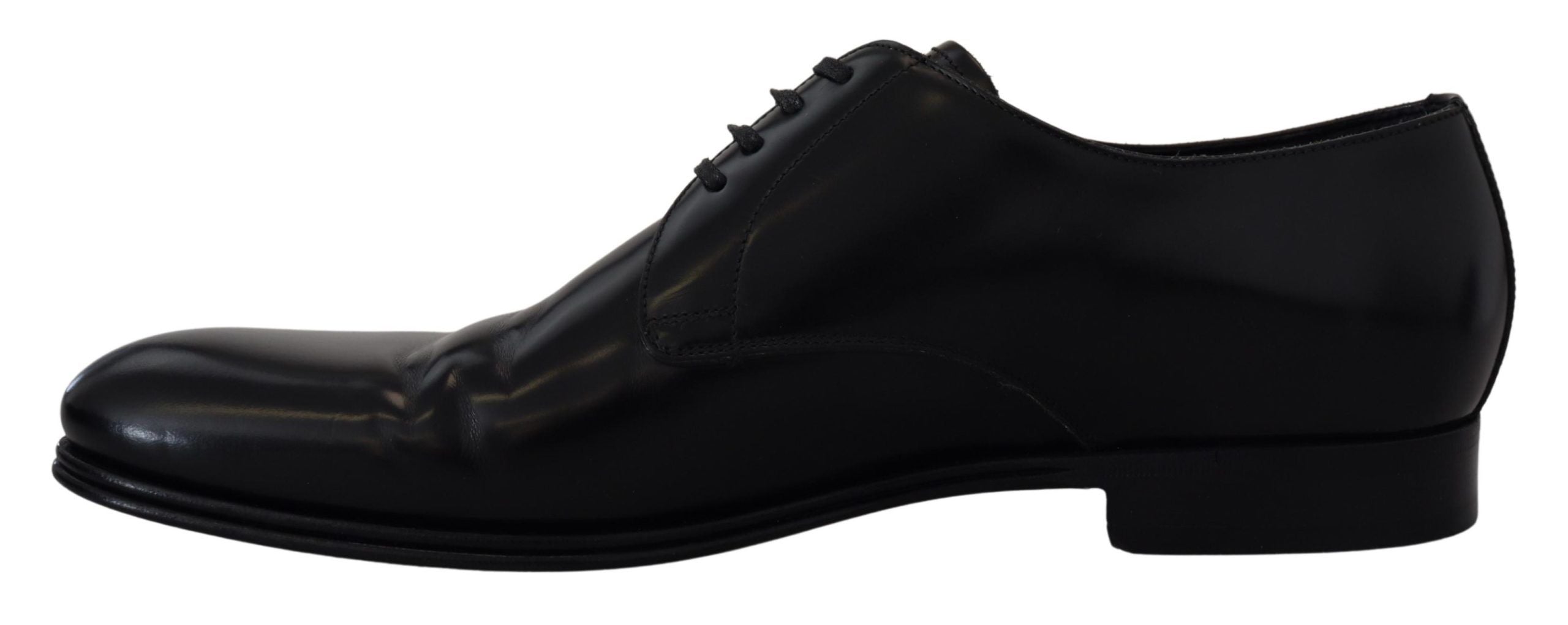 Dolce & Gabbana Black Leather Formal Dress Shoes - Whispers Of Wisdom Clothing