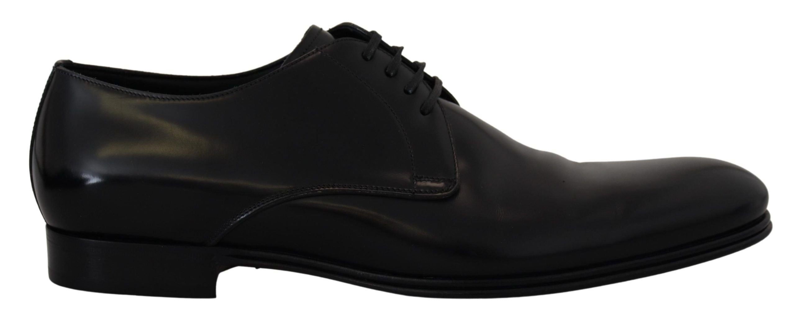 Dolce & Gabbana Black Leather Formal Dress Shoes - Whispers Of Wisdom Clothing