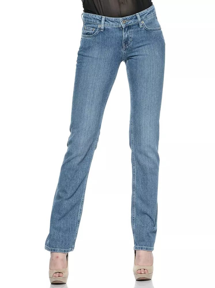 Ungaro Fever Light Blue Cotton Women Jeans - Whispers Of Wisdom Clothing
