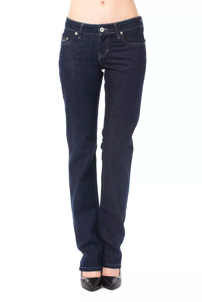 Ungaro Fever Blue Cotton Women's Jeans - Whispers Of Wisdom Clothing
