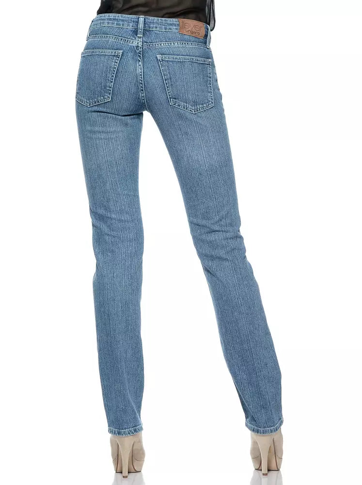 Ungaro Fever Light Blue Cotton Women Jeans - Whispers Of Wisdom Clothing