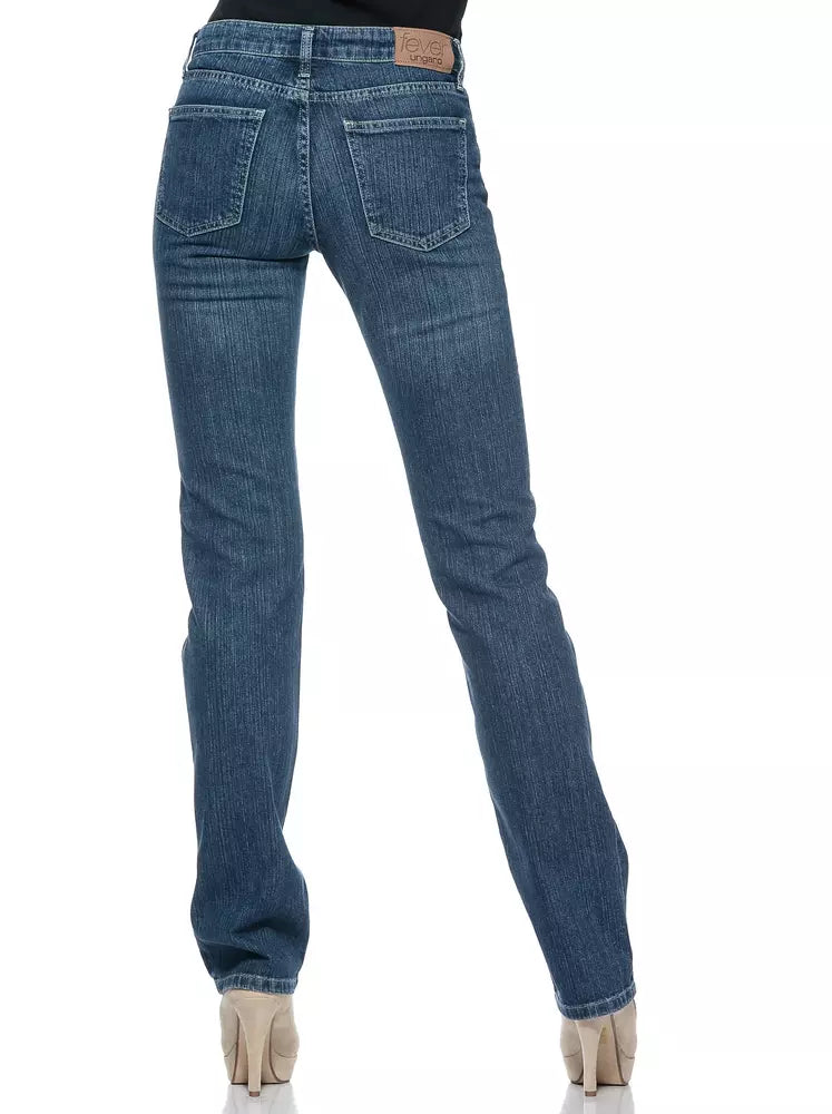 Ungaro Fever Blue Cotton Women Jeans - Whispers Of Wisdom Clothing