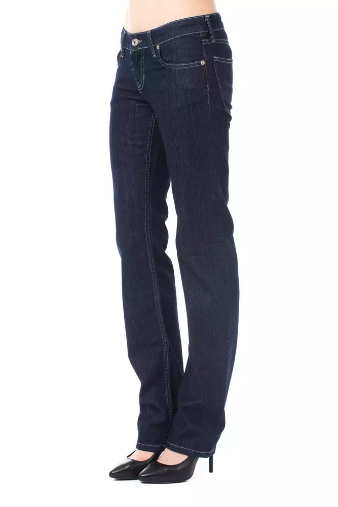 Ungaro Fever Blue Cotton Women's Jeans - Whispers Of Wisdom Clothing