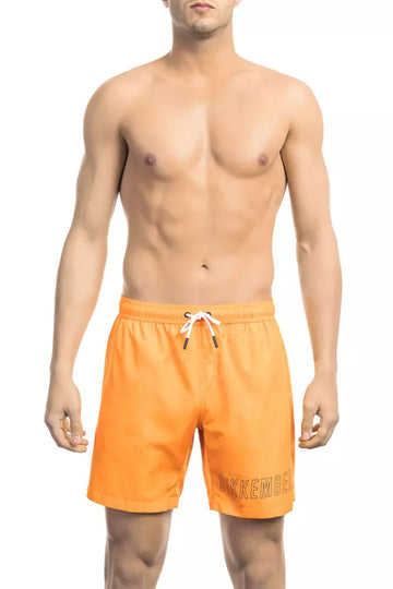 Bikkembergs Orange Polyester Men's Swim Short