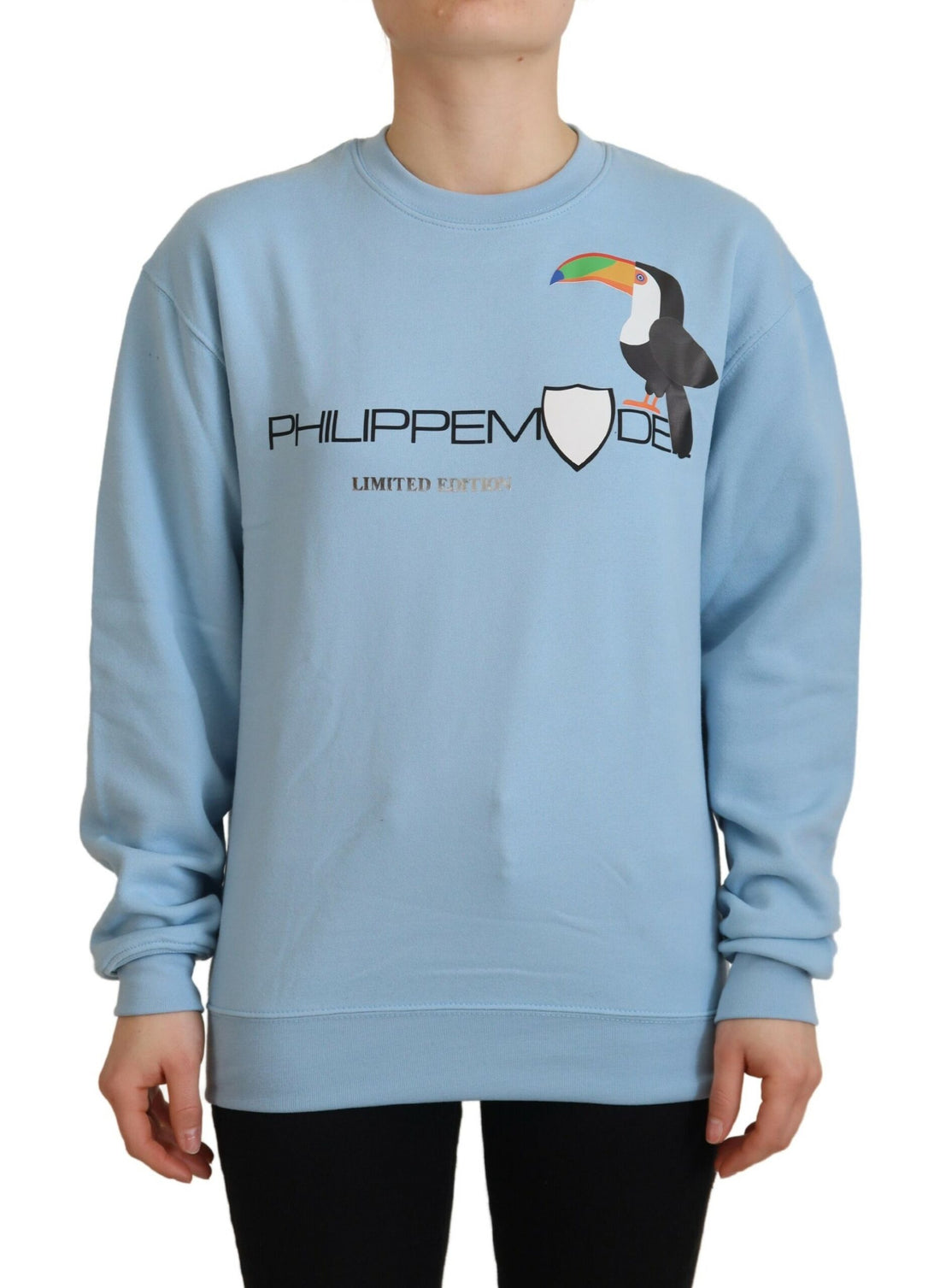 Philippe Model Light Blue Logo Printed Long Sleeves Sweater - Whispers Of Wisdom Clothing