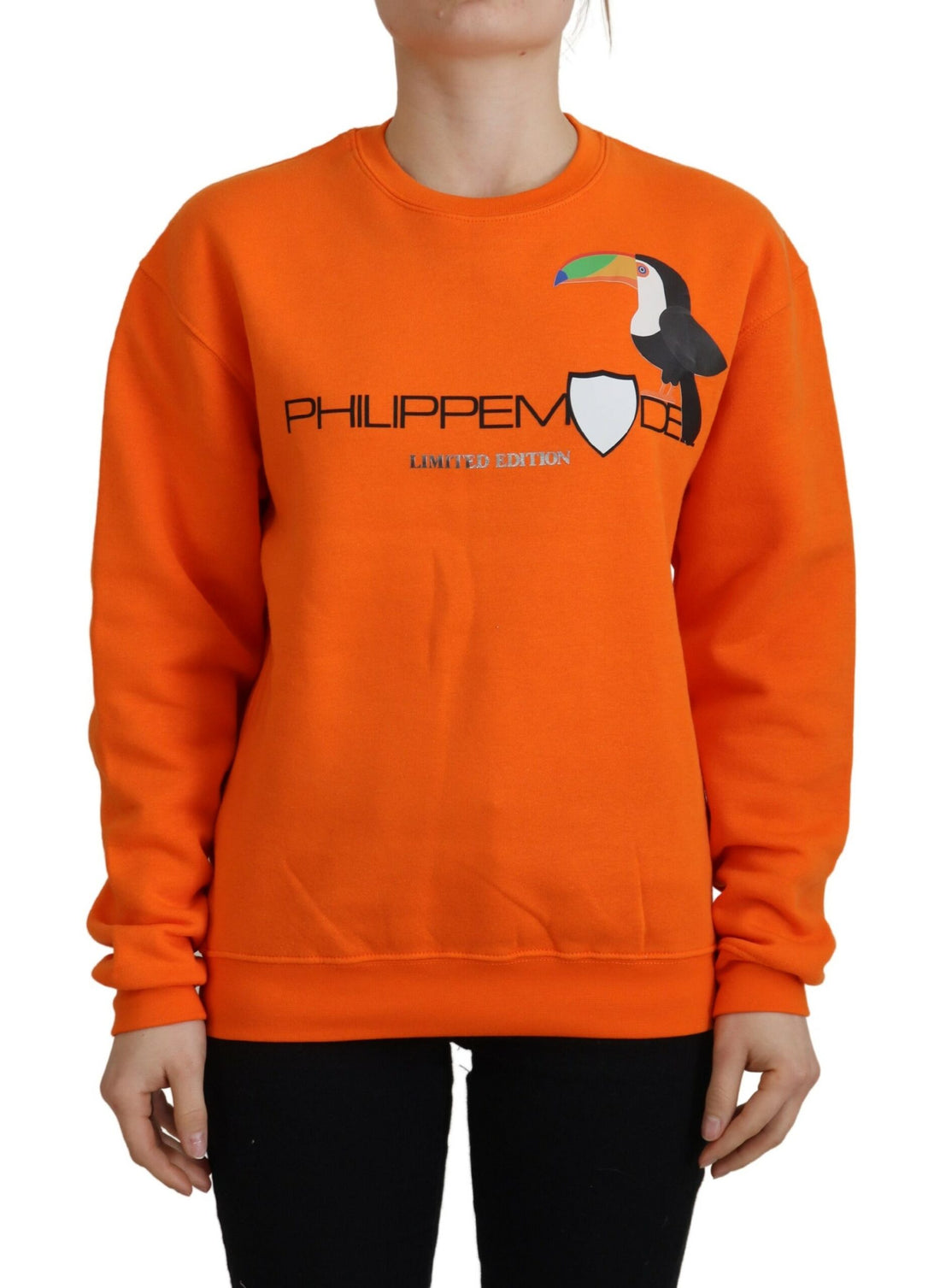 Philippe Model Orange Printed Long Sleeves Pullover Sweater - Whispers Of Wisdom Clothing