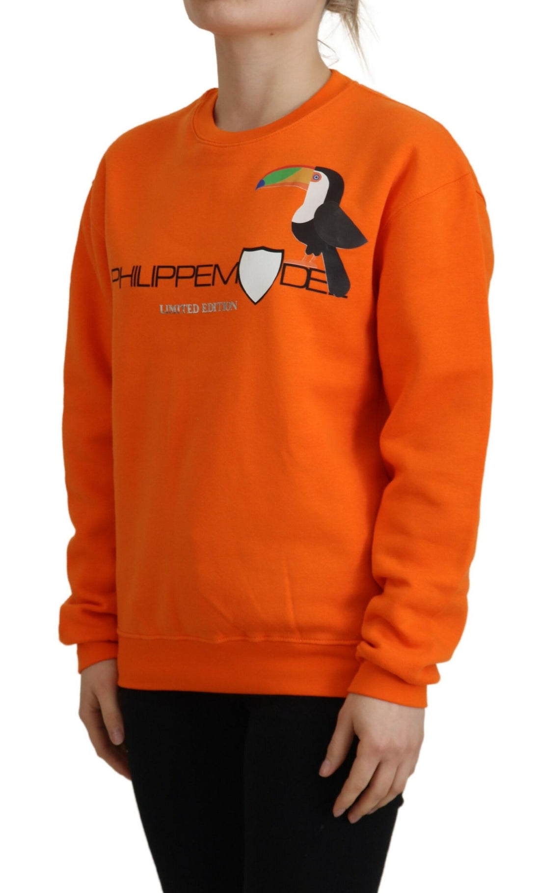 Philippe Model Orange Printed Long Sleeves Pullover Sweater - Whispers Of Wisdom Clothing