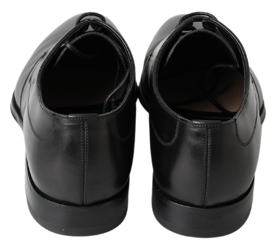 Dolce & Gabbana Black Derby Formal Dress Shoes - Whispers Of Wisdom Clothing