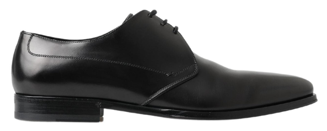 Dolce & Gabbana Black Derby Formal Dress Shoes - Whispers Of Wisdom Clothing
