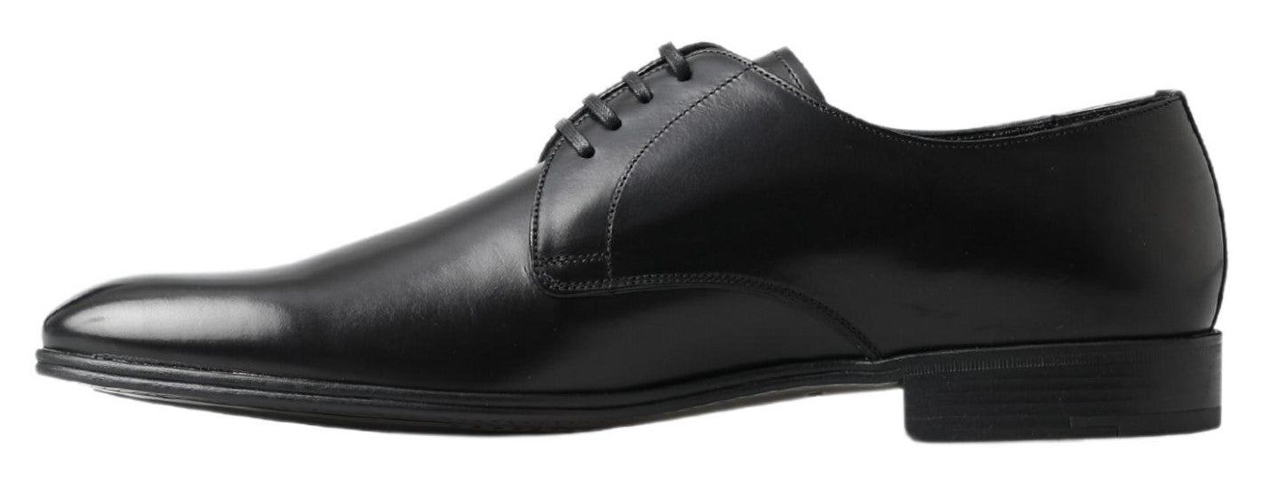 Dolce & Gabbana Black Derby Formal Dress Shoes - Whispers Of Wisdom Clothing