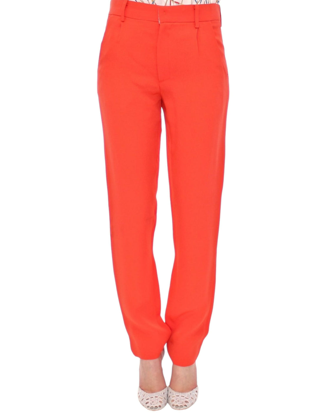 CO|TE Orange boyfriend stretch pants - Whispers Of Wisdom Clothing