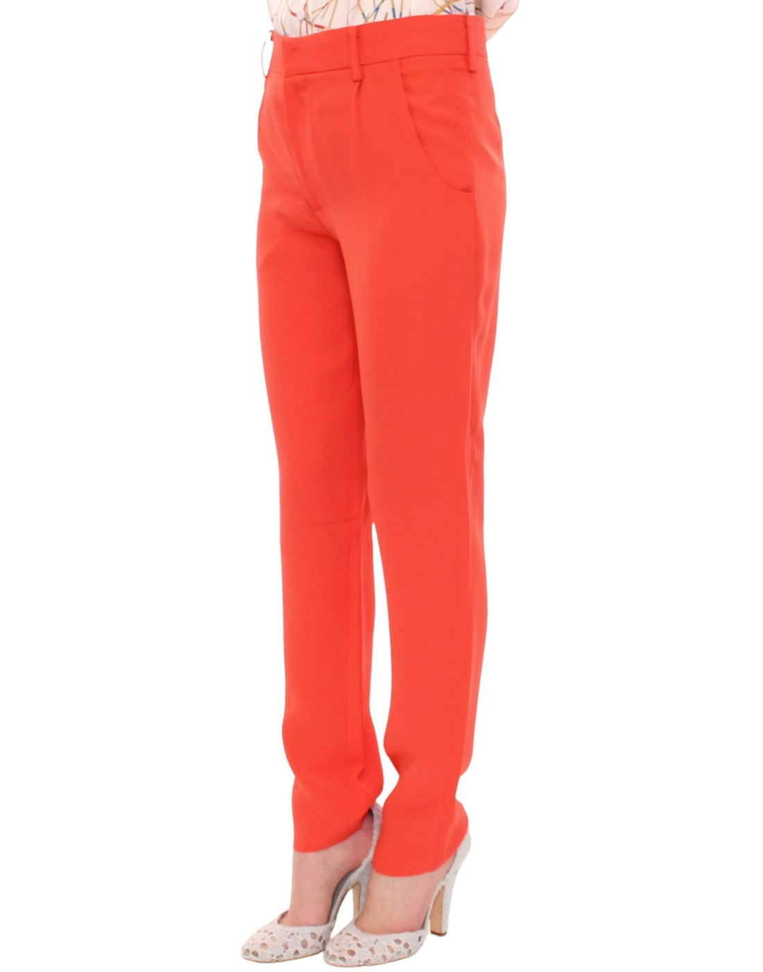 CO|TE Orange boyfriend stretch pants - Whispers Of Wisdom Clothing