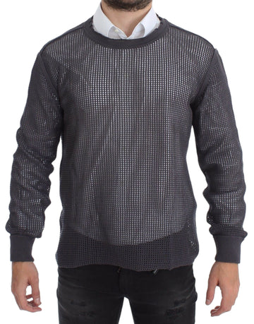 Dolce & Gabbana Purple Runway Netz Pullover Netted Sweater - Whispers Of Wisdom Clothing