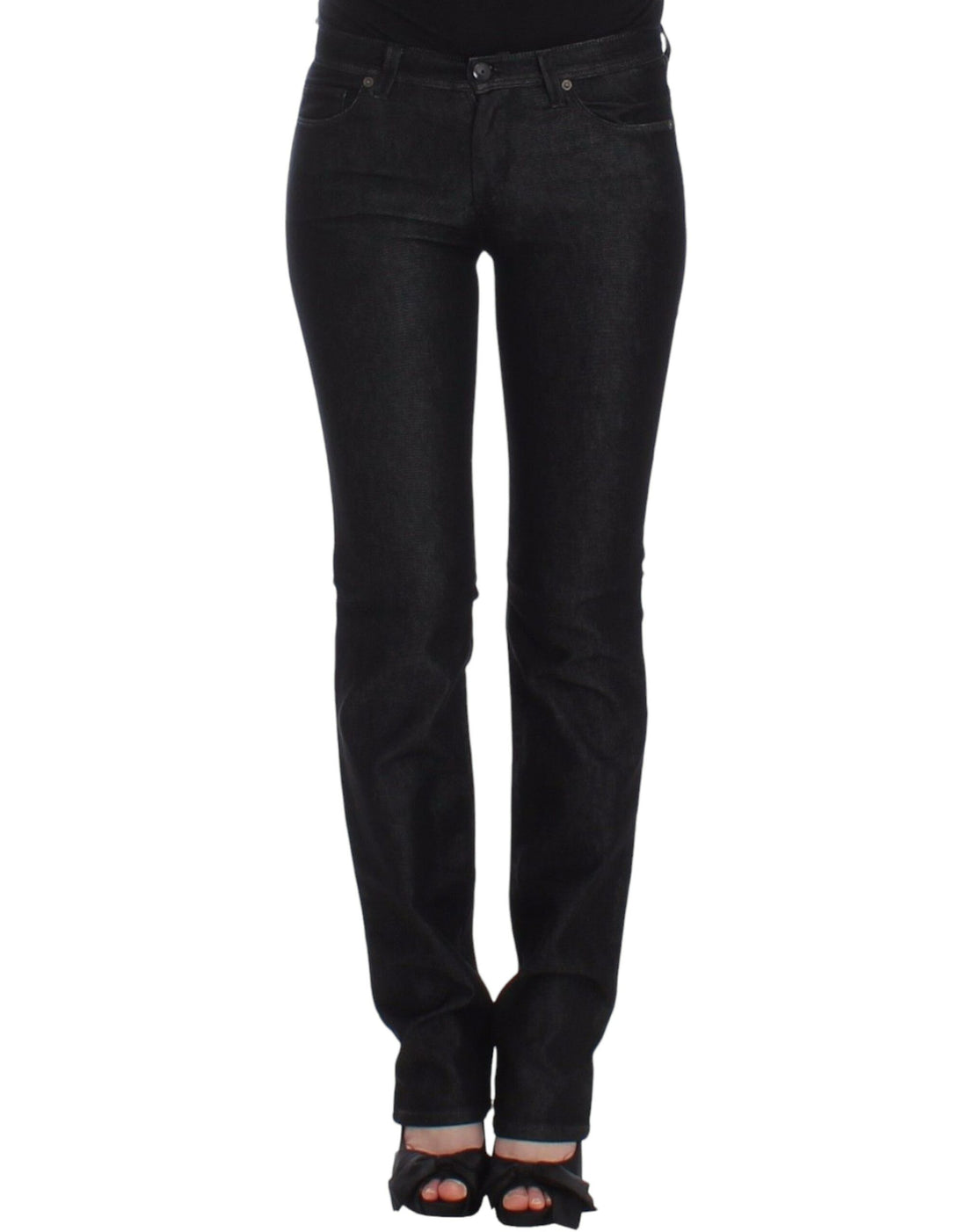 Ermanno Scervino Black Slim Jeans Denim Pants Skinny Leg Stretch - Whispers Of Wisdom Clothing