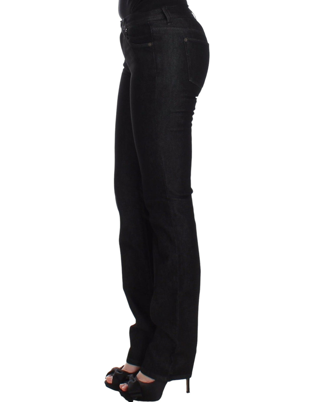 Ermanno Scervino Black Slim Jeans Denim Pants Skinny Leg Stretch - Whispers Of Wisdom Clothing
