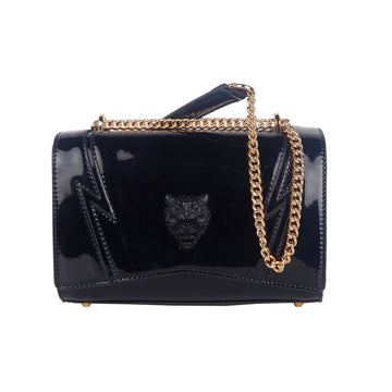 حقيبة كتف Plein Sport Chic Patent Effect Chain