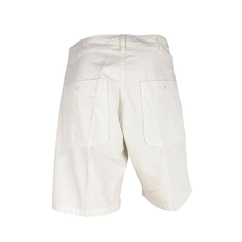 Don The Fuller White Cotton Men's Bermuda Shorts - Whispers Of Wisdom Clothing