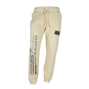 Diego Venturino Beige Cotton Men's Track Pant