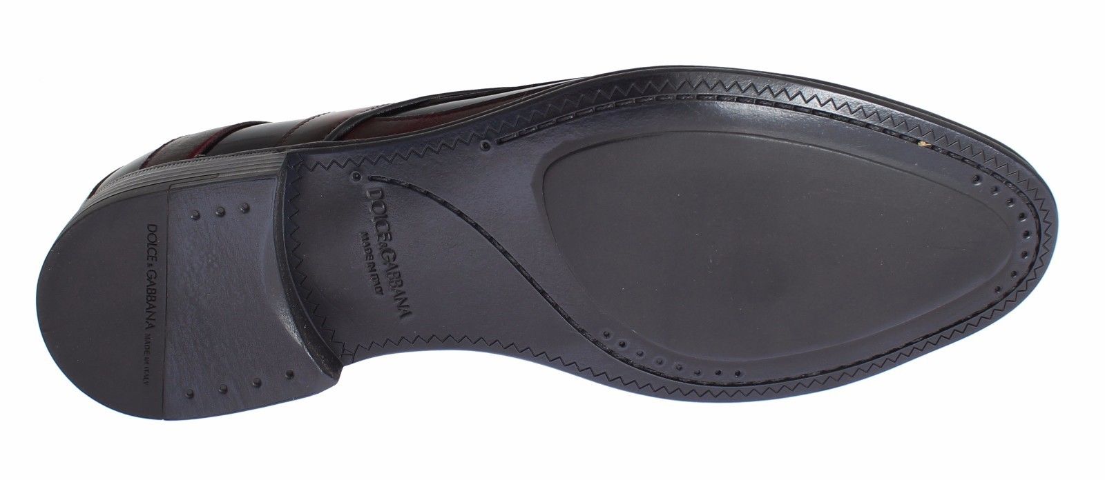 Dolce & Gabbana Black Bordeaux Leather Dress Formal Shoes - Whispers Of Wisdom Clothing