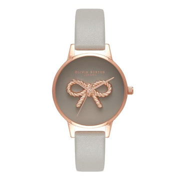 Olivia Burton Gray Artificial Leather Watch
