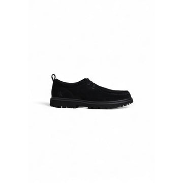 Calvin Klein Jeans Black Suede Leather Oxfords And Derby