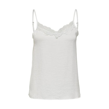 Jacqueline De Yong White Polyester Tank Tops