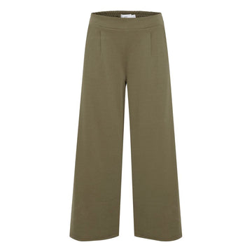 ICHI Green Recycled Polyester Pant