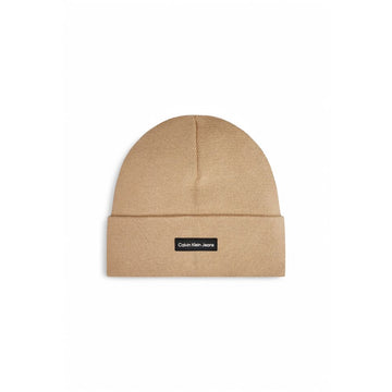 Calvin Klein Jeans Beige Recycled Polyester Cap (Baseball Hat)
